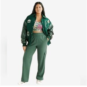 Roots x alder limited edition cargo hiking pants XL green